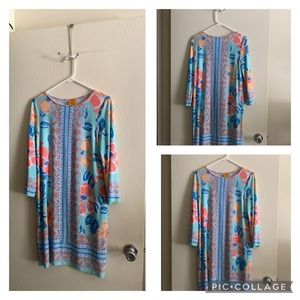 Ruby Road Poly Spandex Dress Petite Small Pre Owned